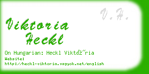 viktoria heckl business card